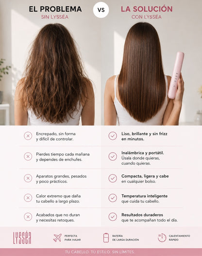 Plancha de pelo inalámbrica profesional
